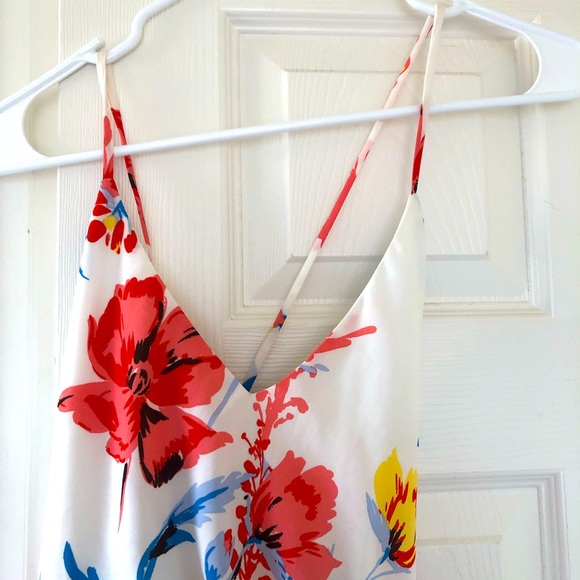 White tropical print maxi dress - Picture 4 of 9